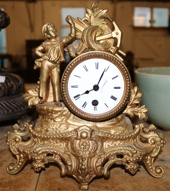 Gilt clock